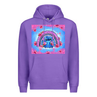 Purple stitch rainbow Premium Hoodie - Zillion Design Studio