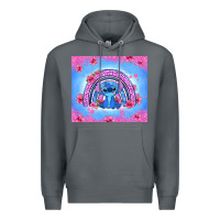 Rock stitch rainbow Premium Hoodie - Zillion Design Studio