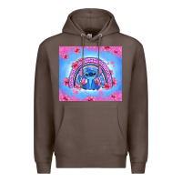 Coffee stitch rainbow Premium Hoodie - Zillion Design Studio