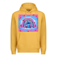 Mustard stitch rainbow Premium Hoodie - Zillion Design Studio