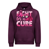 Mauve Wine Fight For a Cure Urban Hoodie - texasbilliewilder