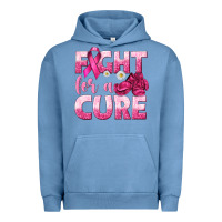 Pigment Pebble Blue Fight For a Cure Urban Hoodie - texasbilliewilder