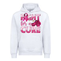 White Fight For a Cure Urban Hoodie - texasbilliewilder
