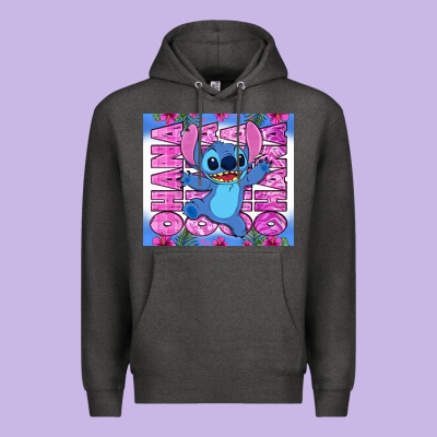 Stitch Ohana Premium Hoodie Designed By Zillion Design Studio