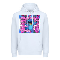 White stitch ohana Premium Hoodie - Zillion Design Studio