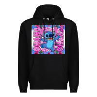 Black stitch ohana Premium Hoodie - Zillion Design Studio