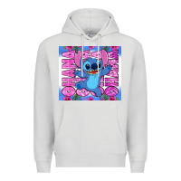 Dove Grey stitch ohana Premium Hoodie - Zillion Design Studio
