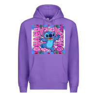 Purple stitch ohana Premium Hoodie - Zillion Design Studio