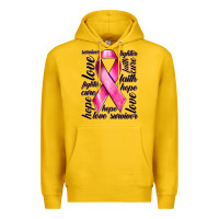Lemon Breast Cancer Ribbon Hope Love Faith Premium Hoodie - texasbilliewilder