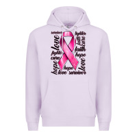 Lilac Breast Cancer Ribbon Hope Love Faith Premium Hoodie - texasbilliewilder