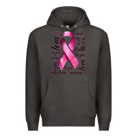 Smoke Breast Cancer Ribbon Hope Love Faith Premium Hoodie - texasbilliewilder