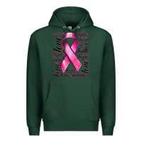 Sports Green Breast Cancer Ribbon Hope Love Faith Premium Hoodie - texasbilliewilder