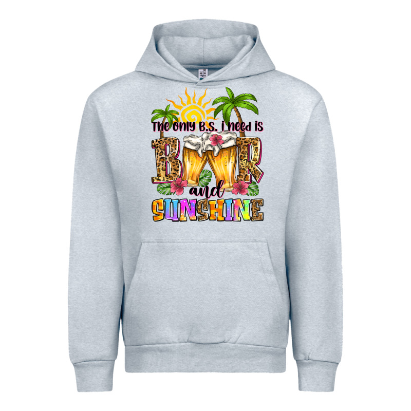 The Only B.s. I Need Is Beer And Sunshine Urban Hoodie by Zillion Design Studio | Teevron