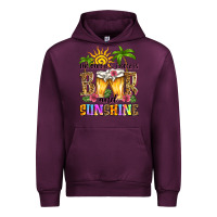 Mauve Wine the only b.s. i need is beer and sunshine Urban Hoodie - Zillion Design Studio