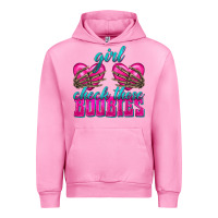 Fuchsia Pink Girl Check Those Boobies Urban Hoodie - texasbilliewilder