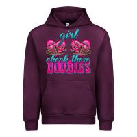 Mauve Wine Girl Check Those Boobies Urban Hoodie - texasbilliewilder