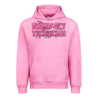 Fuchsia Pink Breast Cancer Pharmacy Technician Urban Hoodie - texasbilliewilder