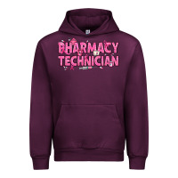 Mauve Wine Breast Cancer Pharmacy Technician Urban Hoodie - texasbilliewilder