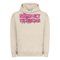 Pigment French Oak Breast Cancer Pharmacy Technician Urban Hoodie - texasbilliewilder