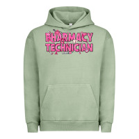 Pigment Oil Green Breast Cancer Pharmacy Technician Urban Hoodie - texasbilliewilder