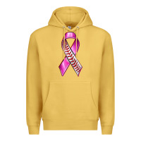 Antique Gold Breast Cancer Ribbon Baseball Premium Hoodie - texasbilliewilder