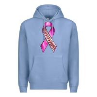 Colony Blue Breast Cancer Ribbon Baseball Premium Hoodie - texasbilliewilder