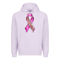 Lilac Breast Cancer Ribbon Baseball Premium Hoodie - texasbilliewilder