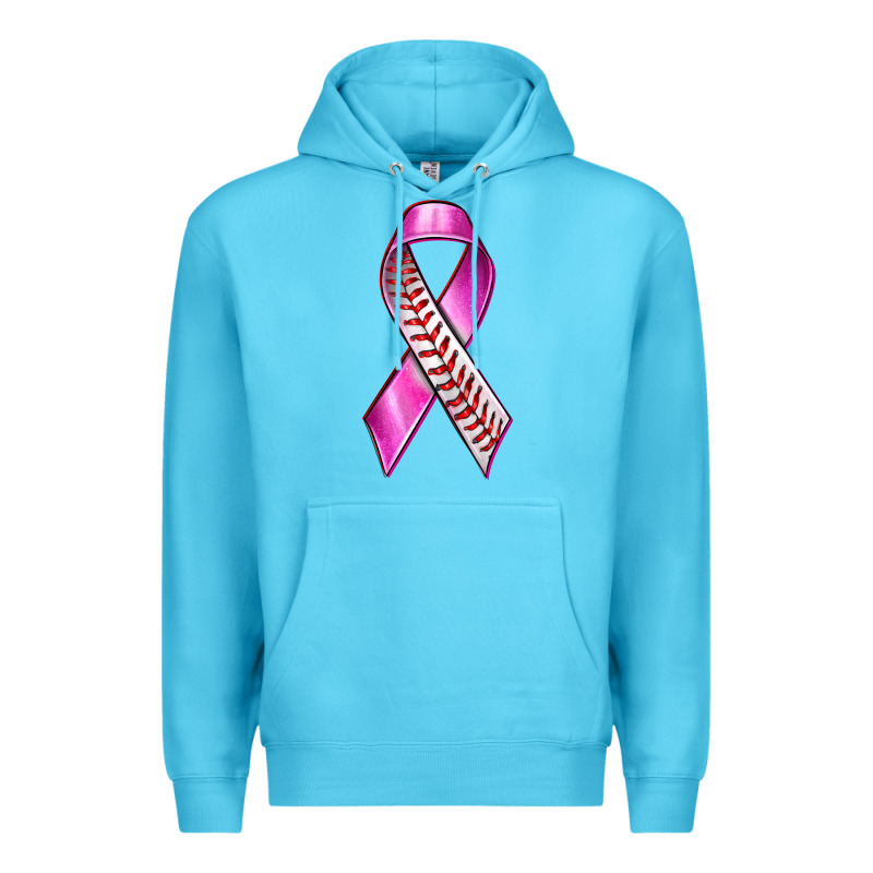 Breast Cancer Ribbon Baseball Premium Hoodie by texasbilliewilder | Teevron