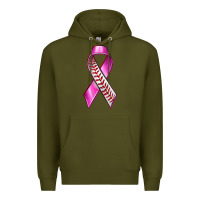 Army Green Breast Cancer Ribbon Baseball Premium Hoodie - texasbilliewilder