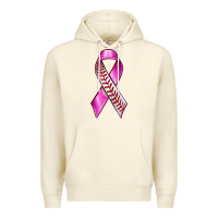 Sandshell Breast Cancer Ribbon Baseball Premium Hoodie - texasbilliewilder