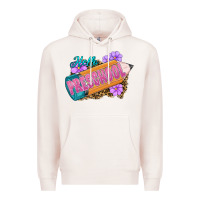 Pale Pink hello preschool Premium Hoodie - RanaPortraitStore