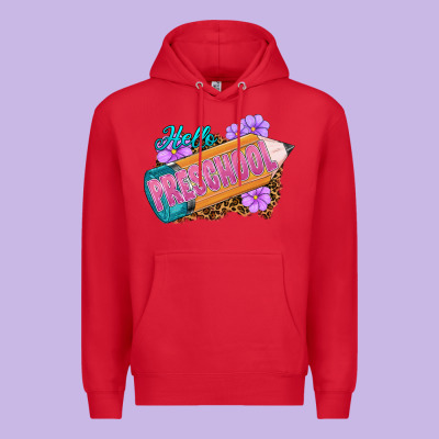 Hello Preschool Premium Hoodie Designed By Ranaportraitstore