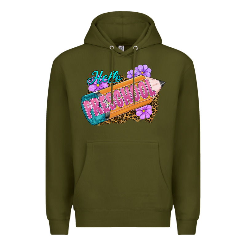 Hello Preschool Premium Hoodie by RanaPortraitStore | Teevron