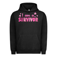 Pigment Black I Am a Survivor Breast Cancer Urban Hoodie - texasbilliewilder