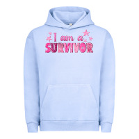 Pigment Grape Ice I Am a Survivor Breast Cancer Urban Hoodie - texasbilliewilder