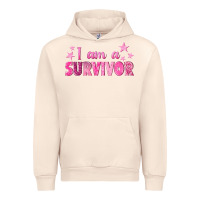 Sandshell I Am a Survivor Breast Cancer Urban Hoodie - texasbilliewilder