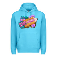 Ocean Blue Hello 2nd Grade Premium Hoodie - RanaPortraitStore