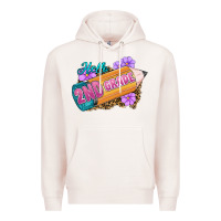 Pale Pink Hello 2nd Grade Premium Hoodie - RanaPortraitStore