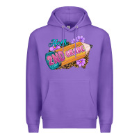 Purple Hello 2nd Grade Premium Hoodie - RanaPortraitStore