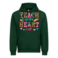 Forest Green teach your heart out Urban Hoodie - Zillion Design Studio
