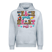 Heather Grey teach your heart out Urban Hoodie - Zillion Design Studio