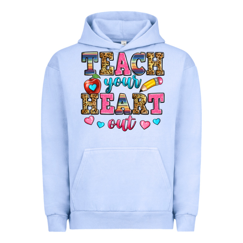 Teach Your Heart Out Urban Hoodie by Zillion Design Studio | Teevron