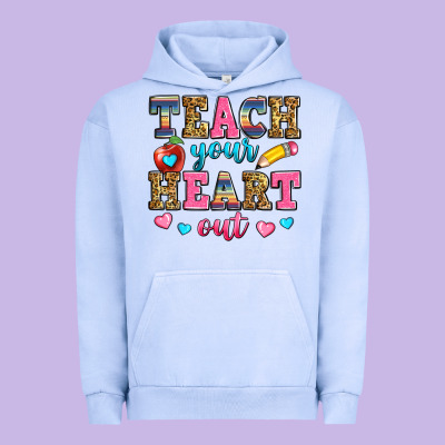 Teach Your Heart Out Urban Hoodie Designed By Zillion Design Studio