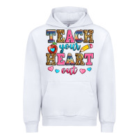 White teach your heart out Urban Hoodie - Zillion Design Studio