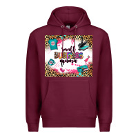 Burgundy small business mama Premium Hoodie - Zillion Design Studio