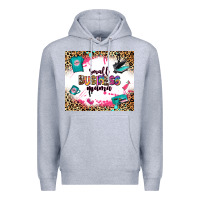 Heather Grey small business mama Premium Hoodie - Zillion Design Studio