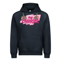 Navy Hey Cancer Urban Hoodie - texasbilliewilder
