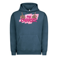 Pigment Midnight Navy Hey Cancer Urban Hoodie - texasbilliewilder