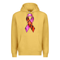 Antique Gold Breast Cancer Ribbon Basketball Premium Hoodie - texasbilliewilder