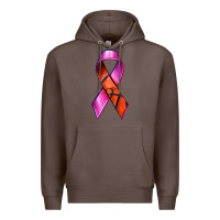 Coffee Breast Cancer Ribbon Basketball Premium Hoodie - texasbilliewilder